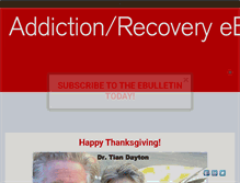Tablet Screenshot of addictionrecoveryebulletin.org